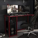 Ver imagem 1 de Mesa Escrivaninha Gamer Singapura - Preto/Vermelho