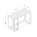 Ver imagem 4 de Mesa Escrivaninha Gamer Singapura - Preto/Vermelho