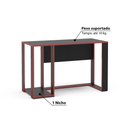 Ver imagem 3 de Mesa Escrivaninha Gamer Singapura - Preto/Vermelho