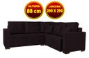 Ver imagem 2 de Facto Retratil Reclinavel 2,90Mx2,90M Sued Amassado Chocolate