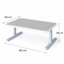 Ver imagem 3 de Mesa Dobrável Vitino Top Flex P/ Notebook Laptop Retrátil 60x40 Cm