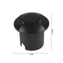 Ver imagem 3 de Balizador de Solo Led Taschibra Dome 2 Fachos Preto Bivolt