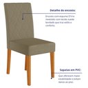 Ver imagem 2 de Sala de Jantar Helo 90x90 com Vidro 4l Cadeiras Jade Poliman Móveis