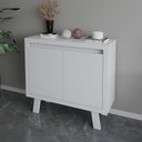 Ver imagem 1 de Armário para Escritório 2 Portas 1 Prateleira Me41417 Branco - Tecno Mobili