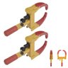Trava de Pneu Universal Kit 2 Uni Bloqueador de Roda Carro Moto Antifurto Seguranca Roubo Reboque Ve - 3