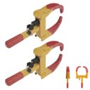 Ver imagem 3 de Trava de Pneu Universal Kit 2 Uni Bloqueador de Roda Carro Moto Antifurto Seguranca Roubo Reboque Ve