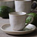 Ver imagem 2 de Jogo 6 Xícaras de Café 120ml com Pires Cerâmica Bio Latte Mesa Posta Porto Brasil