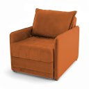 Ver imagem 3 de Poltrona Cama Reclinável Retrátil Viena Veludo Terracota - Loja Sheep