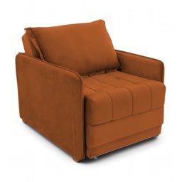 Poltrona Cama Reclinável Retrátil Viena Veludo Terracota - Loja Sheep - 8