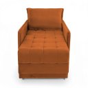 Ver imagem 5 de Poltrona Cama Reclinável Retrátil Viena Veludo Terracota - Loja Sheep