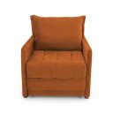 Ver imagem 4 de Poltrona Cama Reclinável Retrátil Viena Veludo Terracota - Loja Sheep