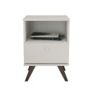 Ver imagem 4 de Conjunto Mesa de Cabeceira e Cômoda 3 Gavetas Lyz Espresso Móveis