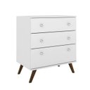 Ver imagem 3 de Conjunto Mesa de Cabeceira e Cômoda 3 Gavetas Lyz Espresso Móveis