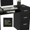 Ver imagem 5 de Escrivaninha Alaska e Estante Livreiro 6908 Preto