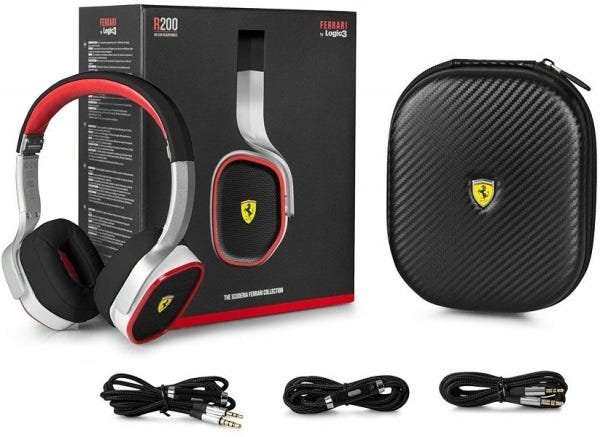 フェラーリヘッドホンFerrari By Logic3 R200 Fone de Ouvido R 200 Ferrari Logic 3 | MadeiraMadeira