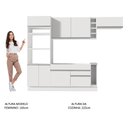 Ver imagem 6 de Armário de Cozinha Completa 290cm Branco Safira Madesa 14