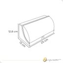 Ver imagem 5 de Luminária de Parede Arandela Mezzaluna Externa Led 2700k Luz Amarela 30w Bivolt P/ Varanda Quintal