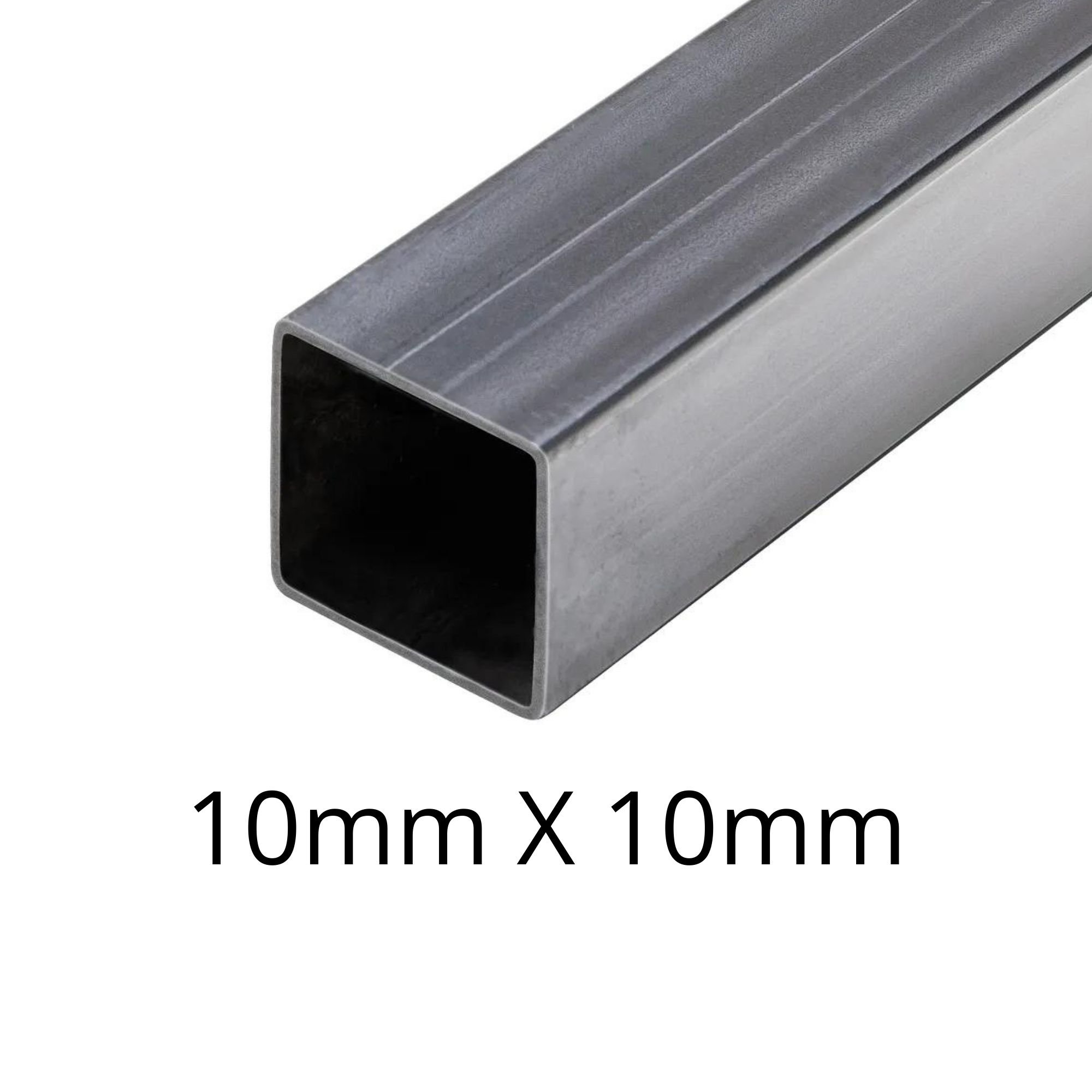 Tubo Metalon Quadrado - 10mm X 10mm - Polido - 10cm - 1
