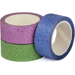 Fita Adesiva Decorada Washi Tape 15x5 Glitter 10 Core - 4