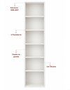Ver imagem 4 de Torre Cristaleira Módulo Estante Vertical Nanda Branco 038