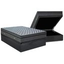Ver imagem 1 de Cama Box Baú Casal: Colchão Molas Bonnel Ortobom Hotelaria Nanolastic Orthotel Luxo + Base Crc