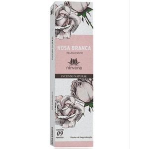 Incenso Natural Nirvana - Rosa Branca - Relaxamento