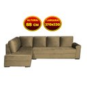 Ver imagem 2 de San diego 270x 220mt Sued Linho Cappuccino