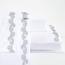 Ver imagem 2 de Jogo de Cama Casal Enxoval 4 Peças Recém Casados Microfibra Casaborda