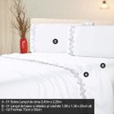 Ver imagem 3 de Jogo de Cama Casal Enxoval 4 Peças Recém Casados Microfibra Casaborda