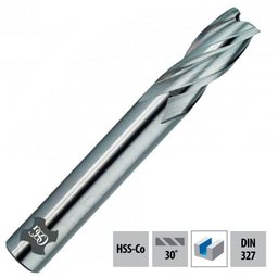 Fresa Topo Reto Hss-co - 22,0mm - 3 Cortes Ets - 803/1 Curta - Din 327 - Osg - 1