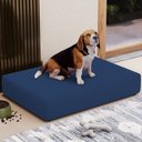 Ver imagem 2 de Puff Pet Cama Estofada para Cachorro Marley L02 Suede Azul Marinho - Inoviza