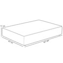 Ver imagem 5 de Puff Pet Cama Estofada para Cachorro Marley L02 Suede Azul Marinho - Inoviza