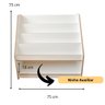 Estante Expositor de Livros Livreiro Infantil Branco de Mdf Montessori-dumbo - 5
