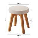 Ver imagem 2 de Banqueta para Penteadeira Quarto Camarim Maquiagem Arumã Design Moderno