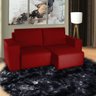 Sofá Menphis 2,70M Tecido Linho Vermelho - 1