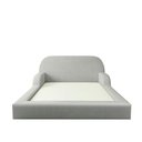 Ver imagem 5 de Cama Colchão Casal Montessoriana Infantil Proteção Lateral Cinza Claro