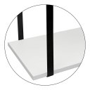 Ver imagem 5 de Prateleira Vita Design Industrial Estante 60x30cm Preto e Branco