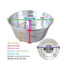 Kit 10 Forma de Pudim Bolo Alumínio para Padaria com Cone 18 Cm Trem Legal - 3