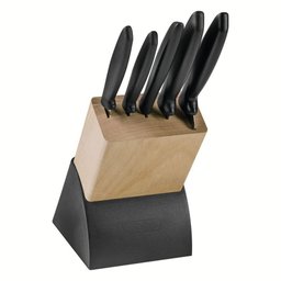 Jogo de Facas Tramontina Inox 6 Peças - com Suporte Madeira - Plenus - Casa Dos Fogões - 5