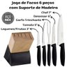 Jogo de Facas Tramontina Inox 6 Peças - com Suporte Madeira - Plenus - Casa Dos Fogões - 4
