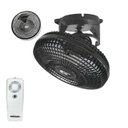 Ver imagem 1 de Ventilador de Teto com Controle Remoto Orbital 360 Loren Sid 30Cm Preto Bivolt