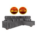 Ver imagem 2 de Ferrara Retrátil e Reclinável 3,00M x 2,30M Linho Cinza