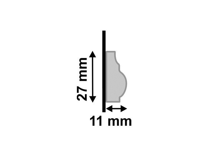 Rodameio Sobrepor 468 Branco Poliest 2,7cm Santa Luzia (cx25br) - 2