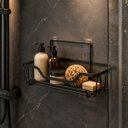 Ver imagem 6 de Suporte para Shampoo Preto Metal Adesivo sem Furo Goldenx