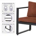 Ver imagem 4 de Conjunto Sofá para Área Externa Londres Slin Corda Nautica Preta - Sofá 2 Lugares e 2 Poltronas