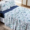 Ver imagem 1 de Jogo Lençol Casal Malha Milly 4 Pçs Geom