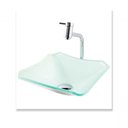 Ver imagem 2 de Cuba Chanfrada de Vidro 33cm Branco para Banheiro