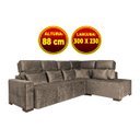 Ver imagem 2 de Ferrara Retrátil e Reclinável 3,00M x 2,30M Linho Bege