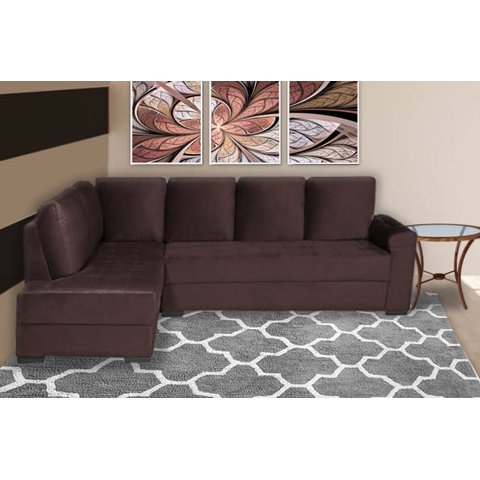 San diego 270x 220mt Sued Linho Chocolate
