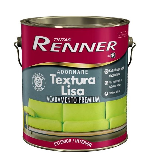 Textura Adornare 3,2L Lisa Branco / Base Pastel Renner - 1